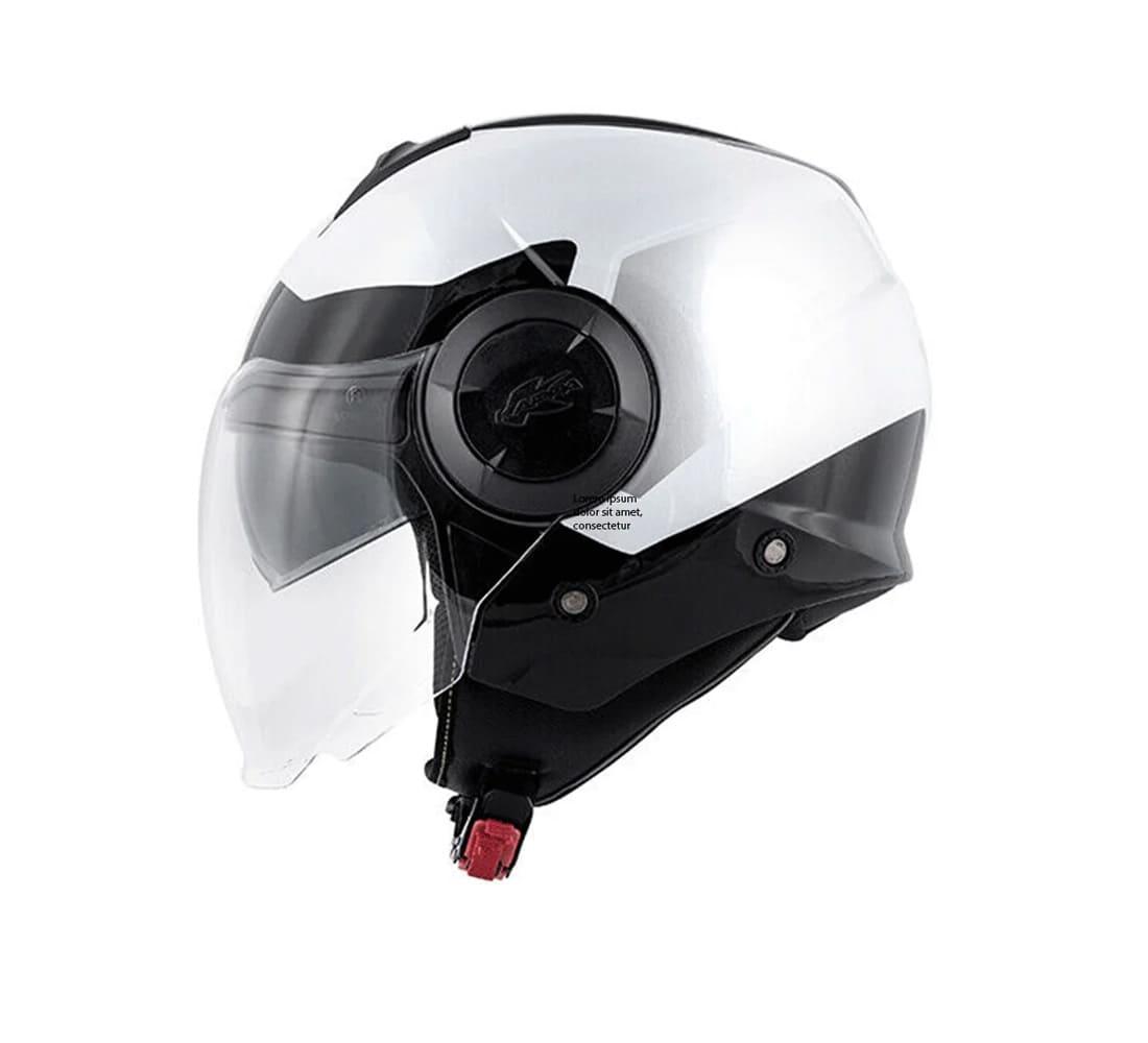KAPPA KV37 EVO Moto Cara Abierta Casco Titanio Negro Mate Plata - CASCO