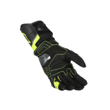 MACNA PROTEGO Hombre Moto Cuero Guantes Negro Flou Amarillo - GUANTES