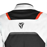 GIACCA MOTO DA UOMO R-TECH SPIRAL MESH IN TESSUTO NERO ROSSO