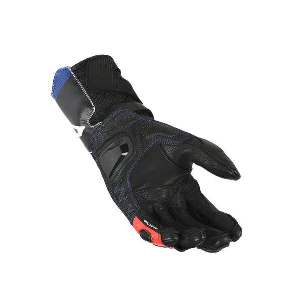 MACNA THUNDER Moto Cuero Guantes Negro Rojo Azul - GUANTES