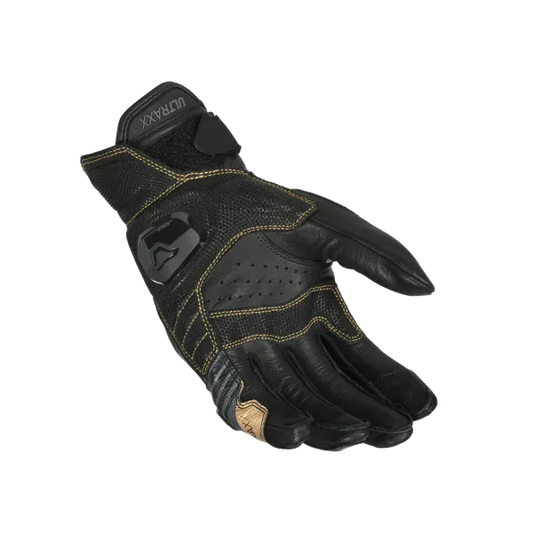 MACNA ULTRAXX Hombre Moto Deportivos Jinetes Guantes Negro Dorado - GUANTES