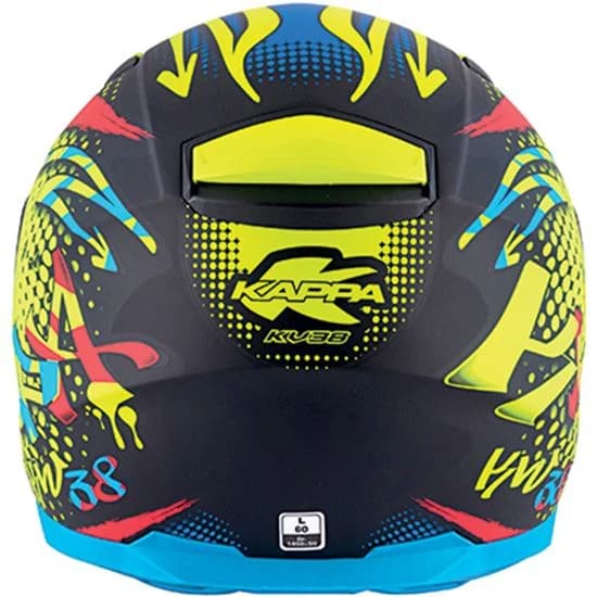 KAPPA KV38 Houston Moto Integral Casco Negro Azul - CASCO