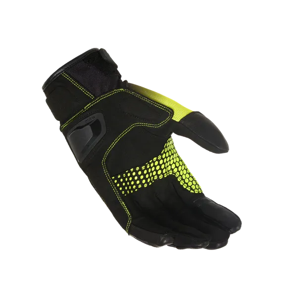 MACNA JUGO Moto Cuero Deportes Guantes Negro Amarillo - GUANTES