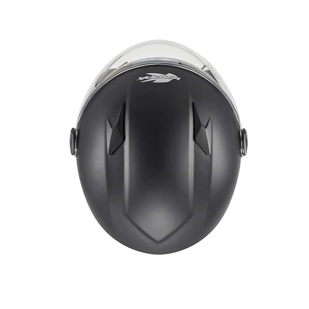 KAPPA KV57B Moto Cara Abierta Casco Negro Mate