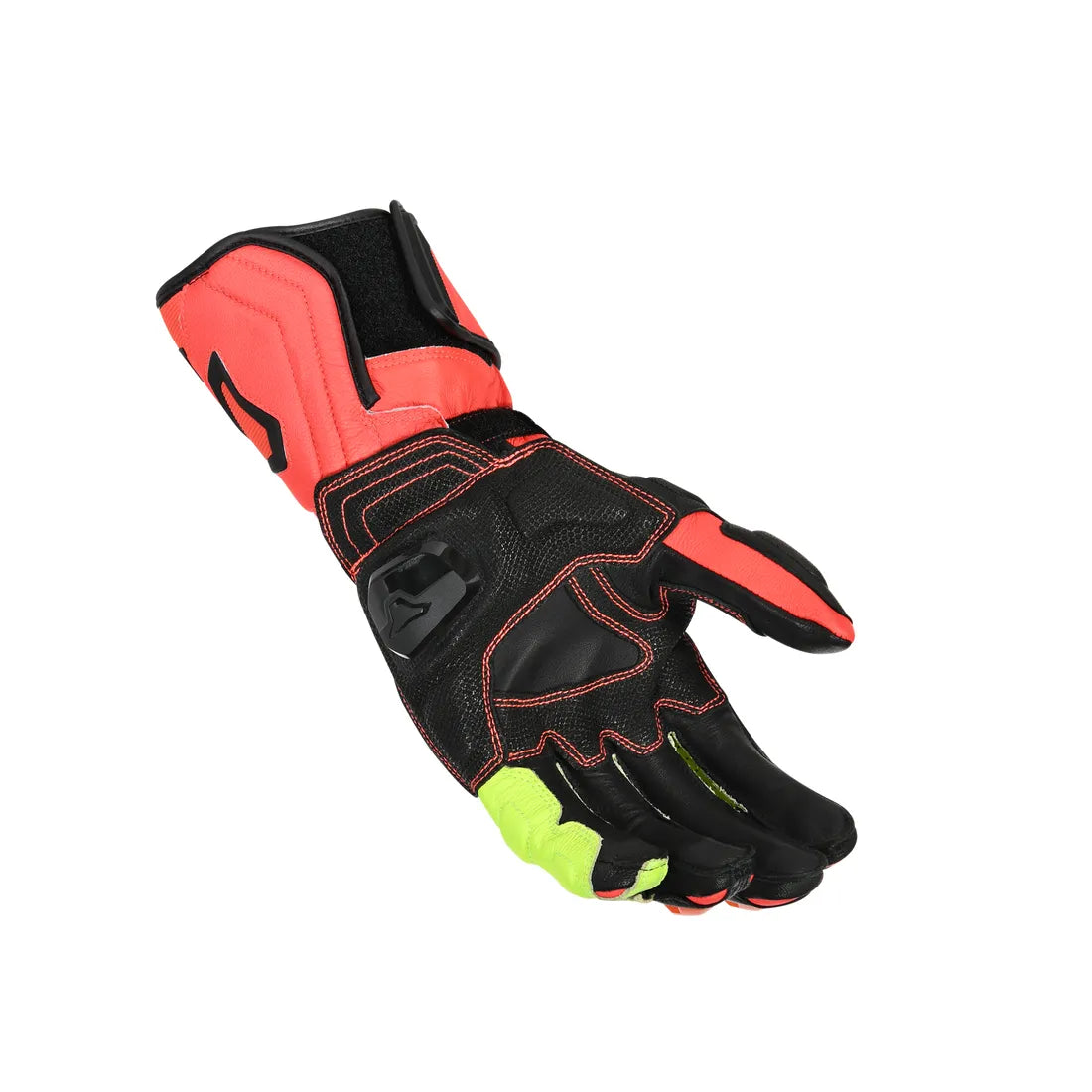 MACNA Powertrack Hombres Moto Guantes Rojo Negro Amarillo - GUANTES