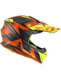 KAPPA KV49 Shock Moto Cross Enduro Casco Naranja Mate Negro Rojo - CASCO