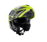 KAPPA KV32 Orlando Moto Modular Casco Negro Mate Amarillo - CASCO