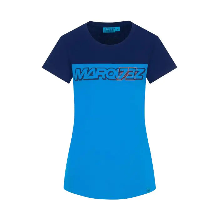 ALEX MARQUEZ GUN MUJER CAMISETA AZUL CLARO