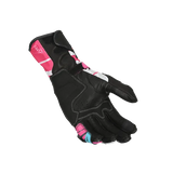 MACNA KROWN Señoras Moto Cuero Guantes Rosa Gris - GUANTES