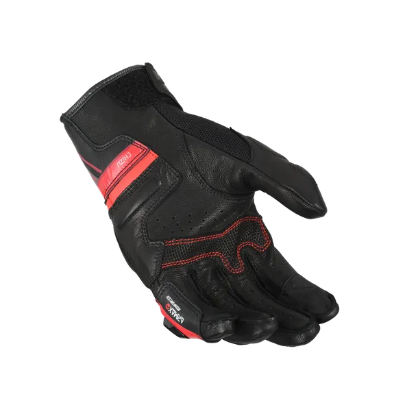 MACNA CHIZU Moto Cuero Guantes Negro Rojo - GUANTES