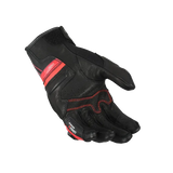 MACNA CHIZU Moto Cuero Guantes Negro Rojo - GUANTES