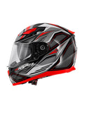KAPPA KV41 Dallas Fighter Deportivo Ligero Casco Negro Rojo - CASCO