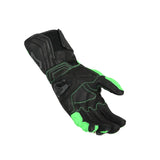 MACNA Powertrack Hombres Moto Guantes Verde Negro Oscuro Gris - GUANTES