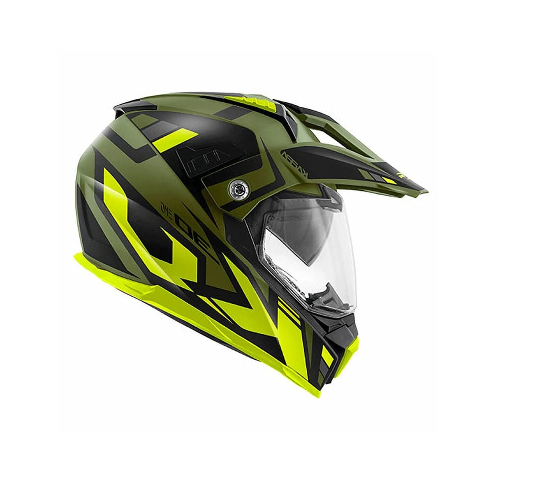 KAPPA KV30 EVO Moto Aventure Casco Verde Mate Negro Amarillo - CASCO