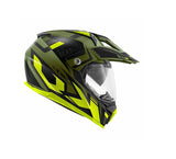 KAPPA KV30 EVO Moto Aventure Casco Verde Mate Negro Amarillo - CASCO