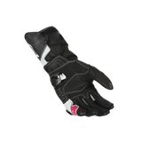 MACNA PROTEGO Mujer Moto Cuero Guantes Blanco Rosa Negro - GUANTES