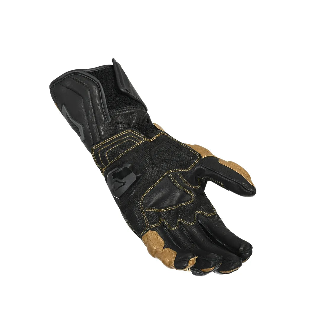 MACNA Powertrack Hombres Moto Guantes Oro Negro Oscuro Gris - GUANTES
