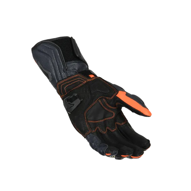 MACNA Powertrack Hombres Moto Guantes Naranja Negro Oscuro Azul - GUANTES