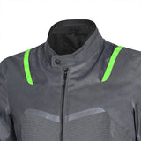 R-TECH SPIRAL MESH CHAQUETA DE MOTO DE HOMBRE TEXTIL  ANTRACITA GRIS VERDE