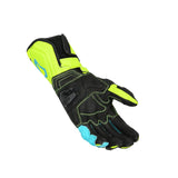MACNA Powertrack Hombres Moto Guantes Amarillo Negro Azul - GUANTES