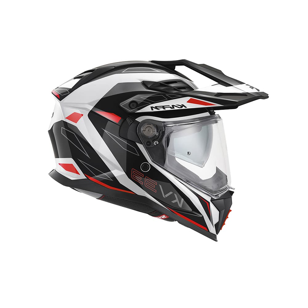 Kappa KV33 Enduro Wizard aventura Casco blanco negro rojo - CASCO