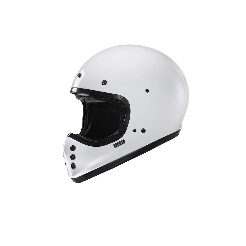 HJC V60 TODOTERRENO DE MOTO ESTILO CLÁSICO CASCO BLANCO
