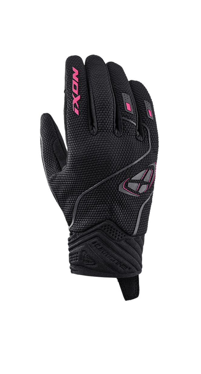 IXON HURRICANE 2 MUJER GUANTES MOTO NEGRO ROSA - GUANTES