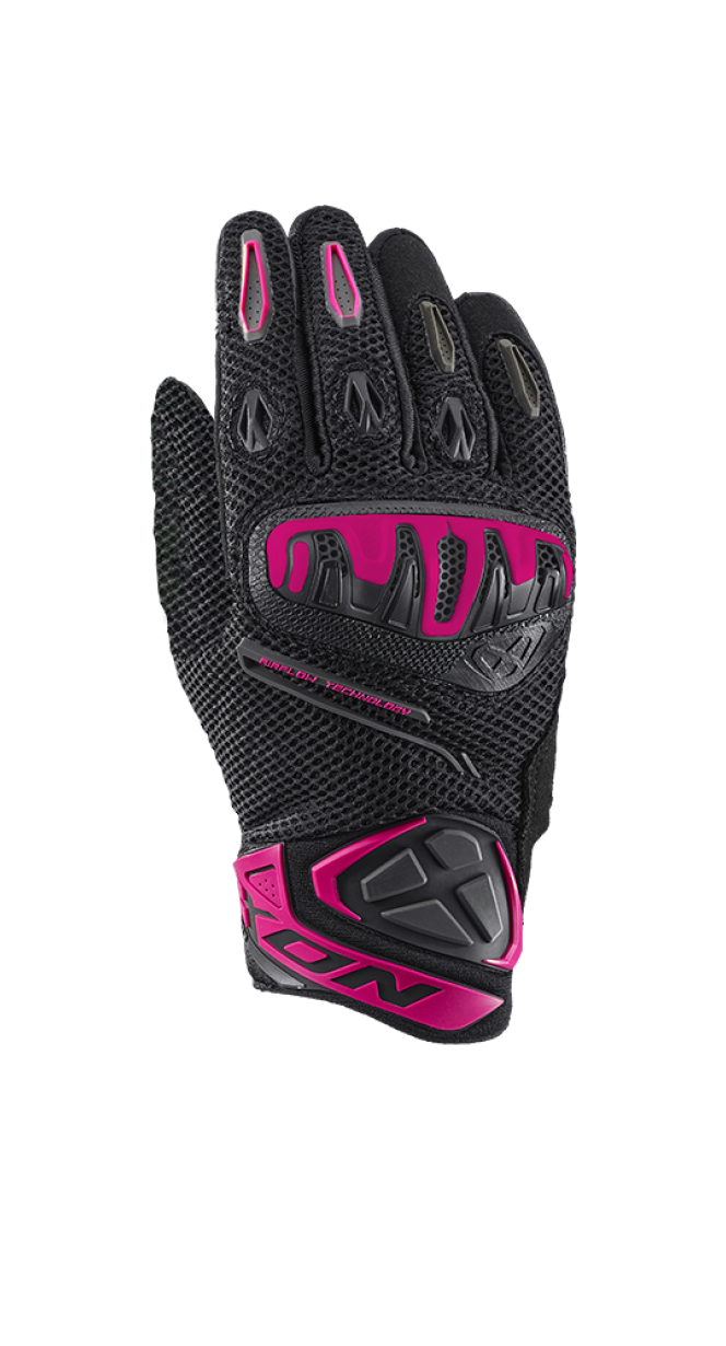 IXON MIRAGE AIRFLOW MUJER GUANTES MOTO NEGRO ROSA - GUANTES