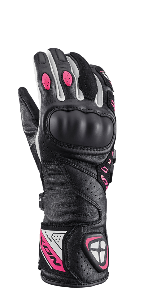 IXON THUND MUJER GUANTES MOTO NEGRO ROSA - GUANTES