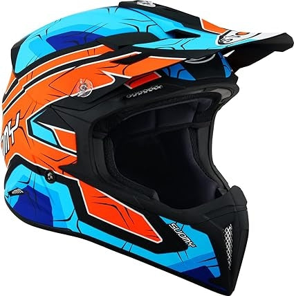 SUOMY-CASCOS X-WING SUBATOMIC MATT ORANGE/BLUE