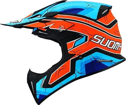 SUOMY-CASCOS X-WING SUBATOMIC MATT ORANGE/BLUE