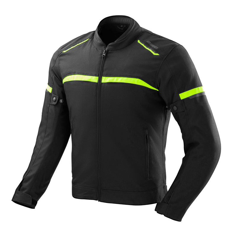 OZONE NEO CHAQUETA DE MOTO HOMBRE TEXTIL NEGRO AMARILLO