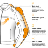 OZONE NEO CHAQUETA DE MOTO HOMBRE TEXTIL NEGRO