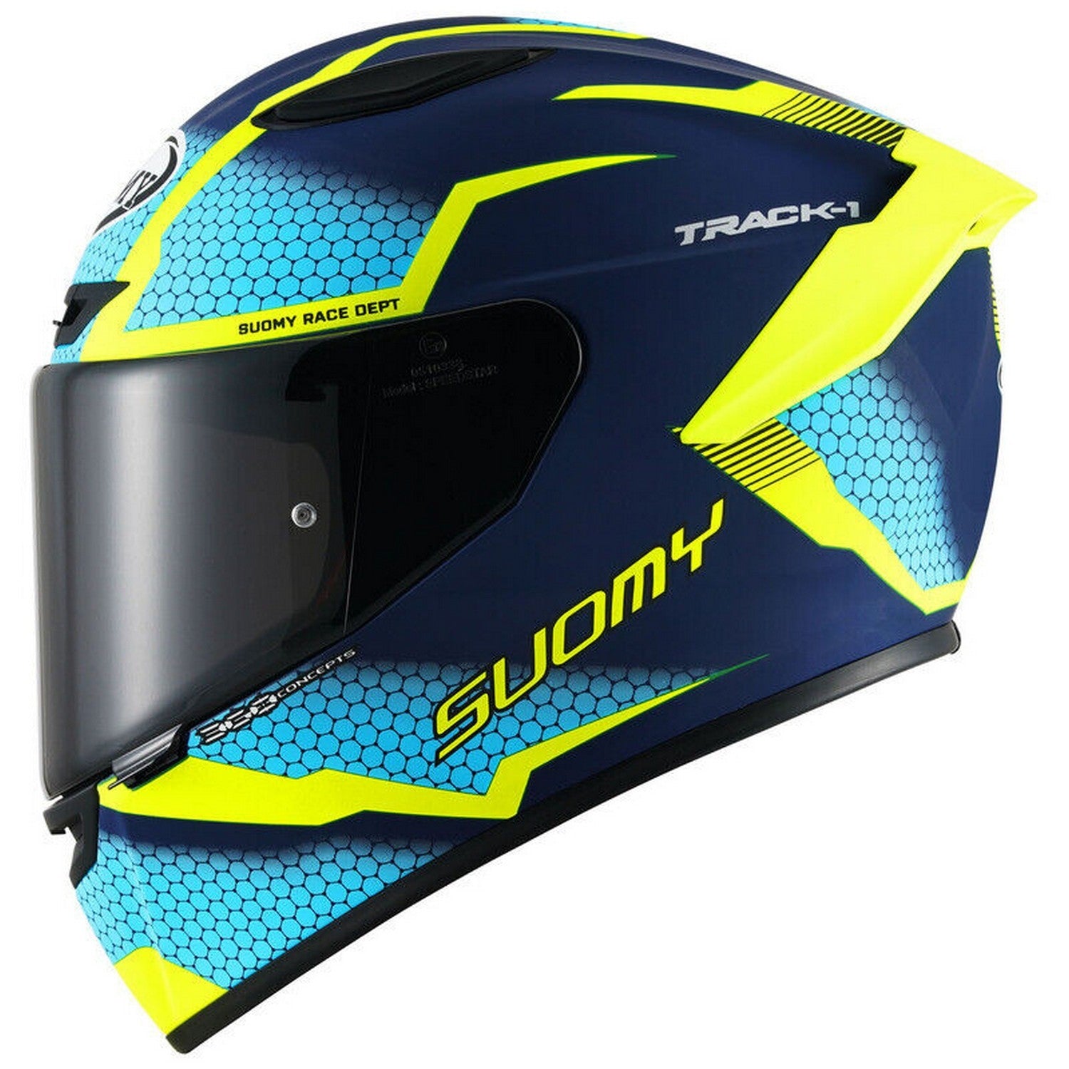 SUOMY-CASCOS TRACK-1 REACTION MATT BLUE/YELLOW