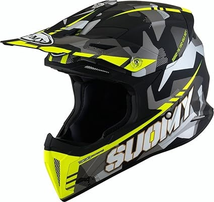 SUOMY-CASCOS X-WING CAMOUPLANOER MATT YELLOW