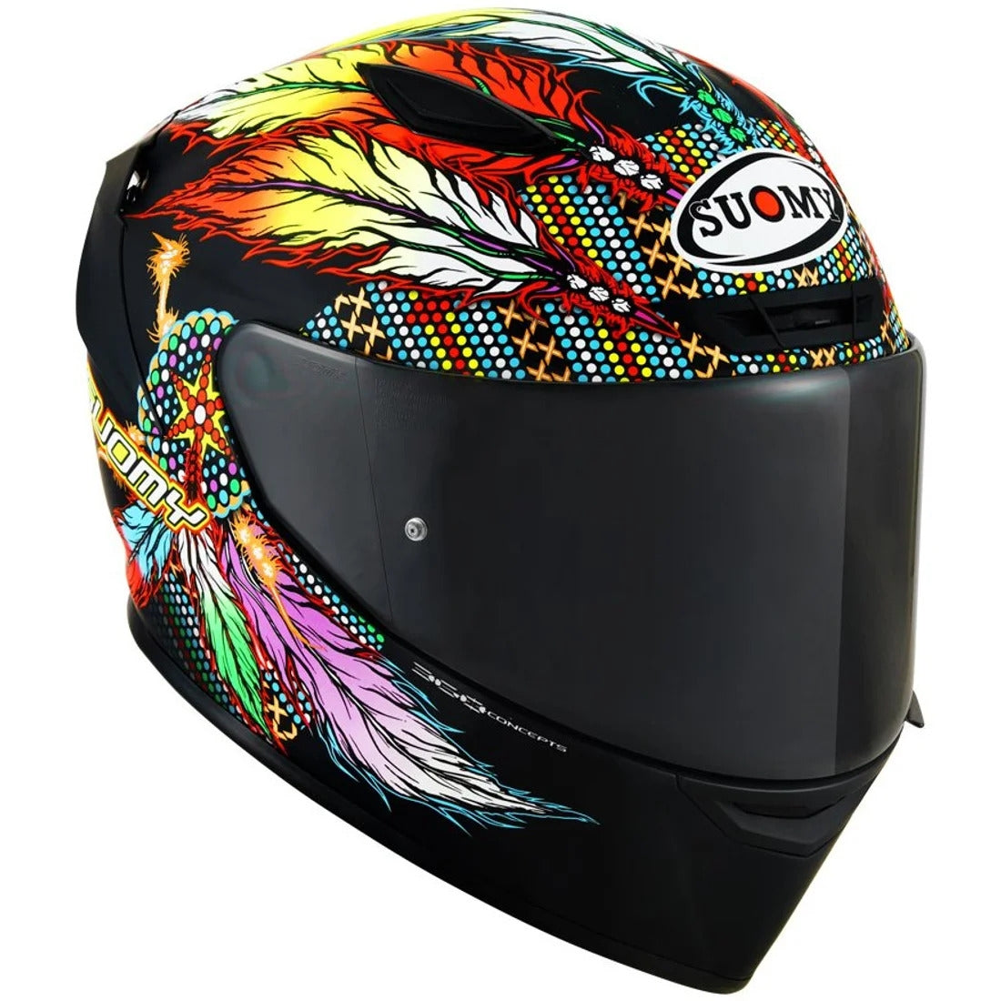 SUOMY-CASCOS TRACK-1 CHIEFTAIN MULTI MATT BLACK