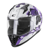 CASCO INTEGRALE CGM 311F BLAST CLOUD BIANCO OPACO VIOLA