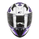 CASCO INTEGRALE CGM 311F BLAST CLOUD BIANCO OPACO VIOLA