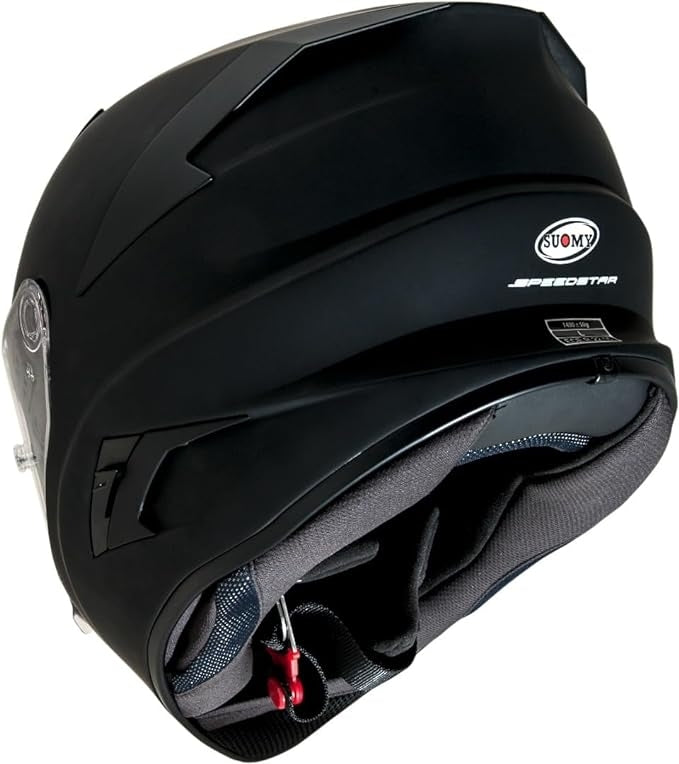 SUOMY-CASCOS SPEEDSTAR PLAIN MATT BLACK