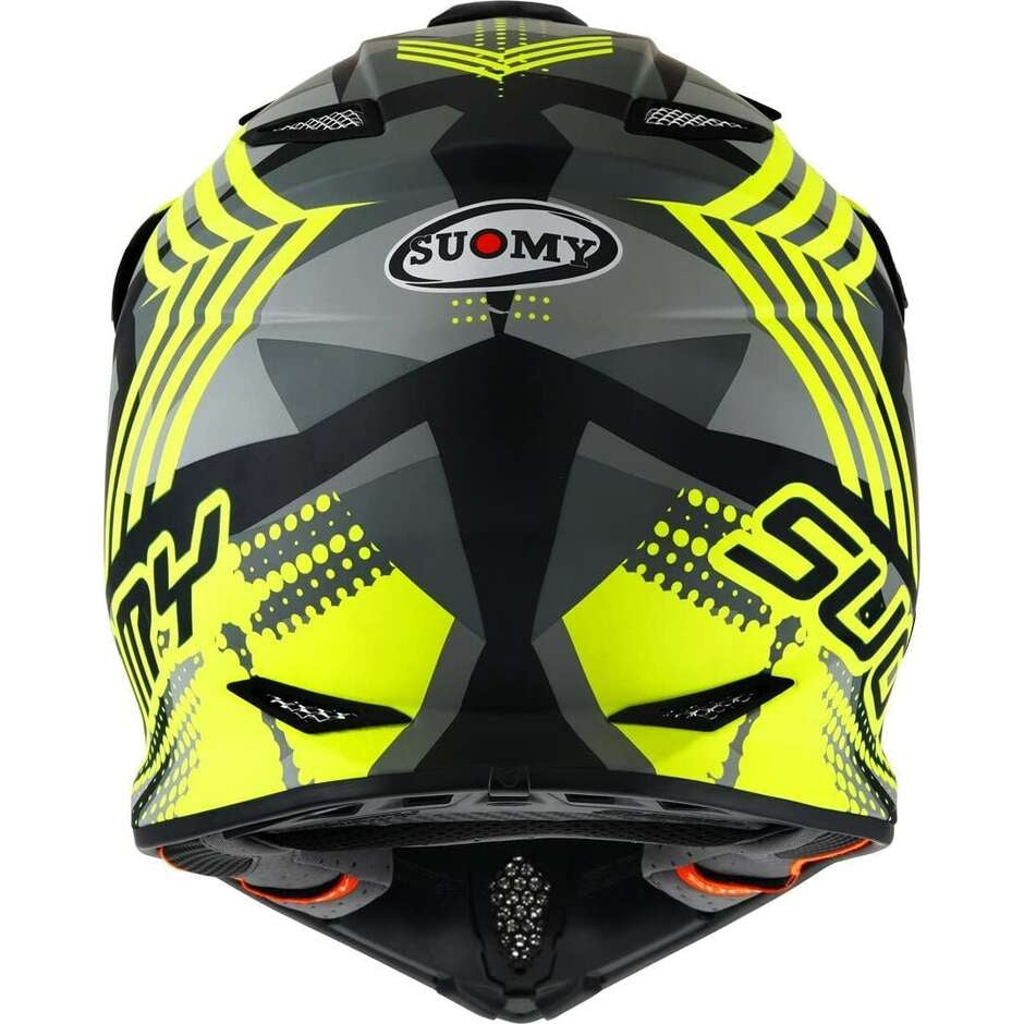 SUOMY-CASCOS MX SPEED PRO SERGEANT MATT GREY/YELLOW FLUO