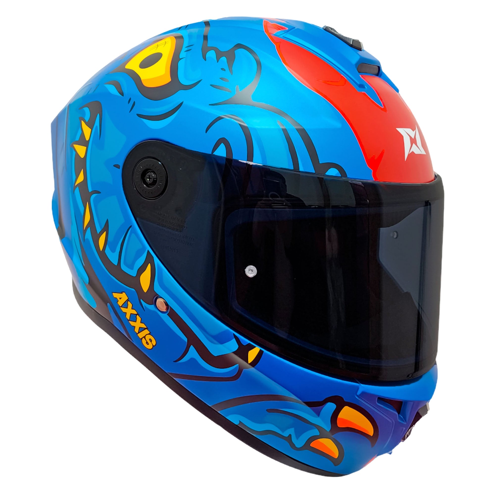 AXXIS - CASCO FF112D DRAKEN S DINOTOON C7 AZ MATE