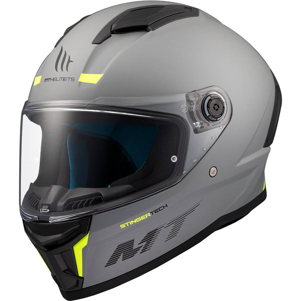 MT - Casco Integral Stinger 2 Solid A12 Gris/Matt - SECURTEX MOTOR S.L (t/a MaximoMoto)