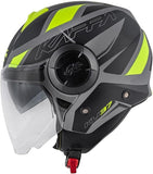 KAPPA - CAPACETE JET KV37/OREGON.D/READY GREY-MT/PRETO/AMARELO