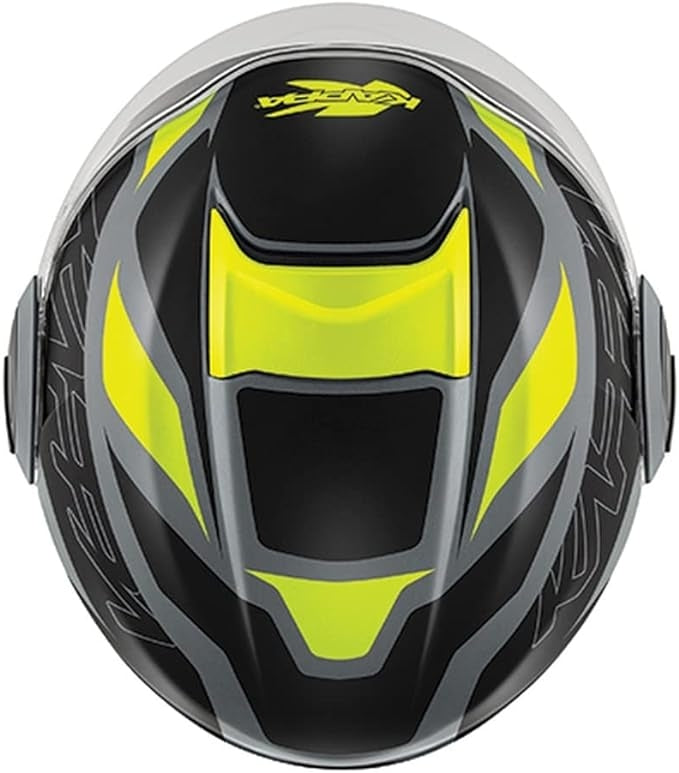 KAPPA - CASCO JET KV37/OREGON.D/READY GRIS-MT/NEGRO/YELLOW