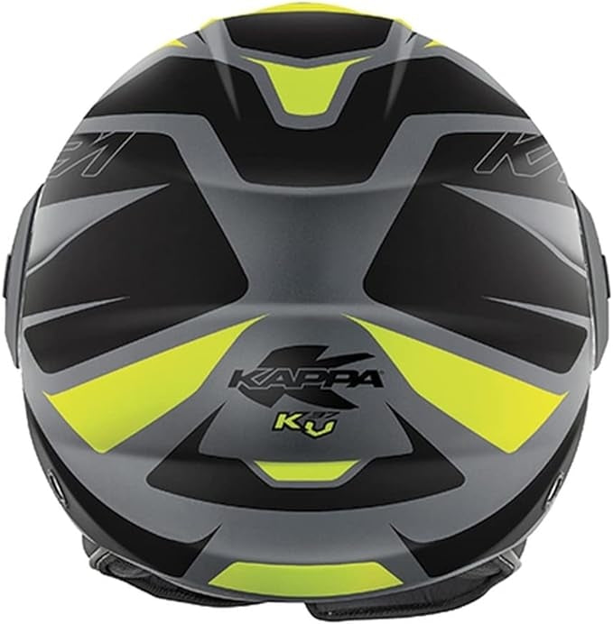 KAPPA - CASCO JET KV37/OREGON.D/READY GRIS-MT/NEGRO/YELLOW