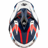 KAPPA - CASCO FULL KV30/EVO O/PLD/GRAYER BLANCO-BR/AZUL/ROJO