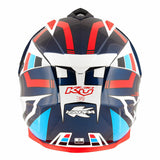 KAPPA - CASCO FULL KV30/EVO O/PLD/GRAYER BLANCO-BR/AZUL/ROJO