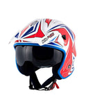 KAPPA - CAPACETE JET KV45/TRIALD/GEMINI AZUL/VERMELHO