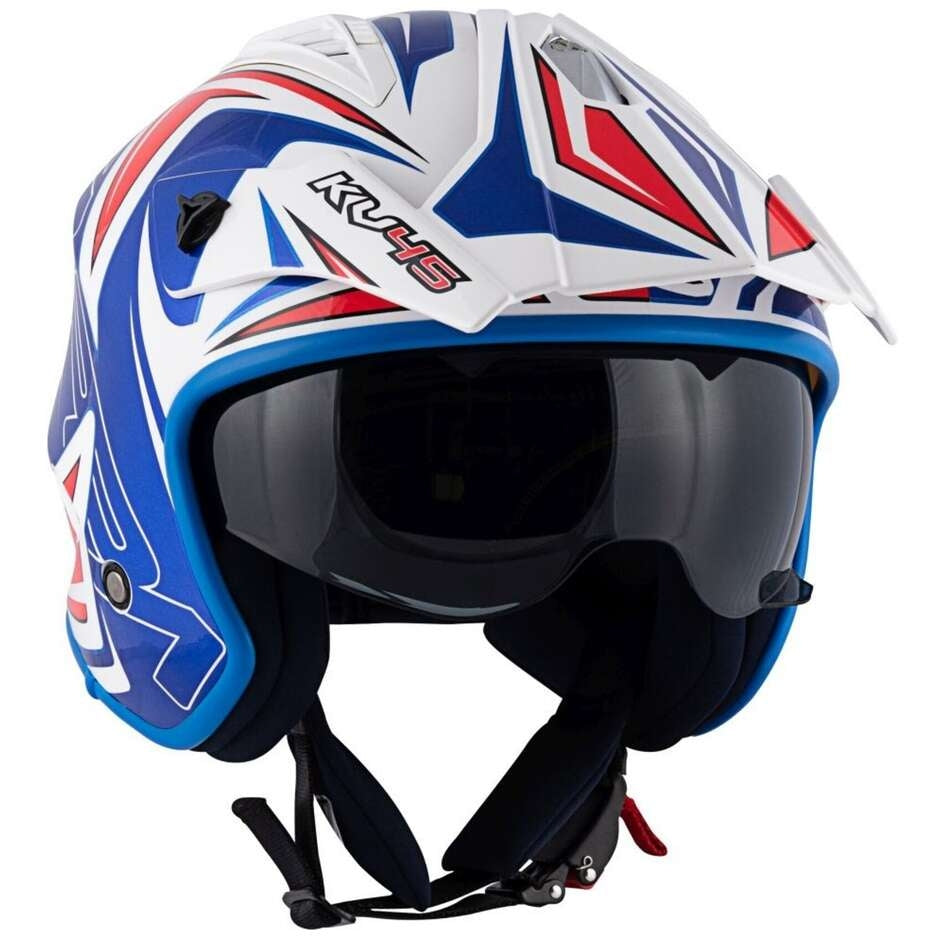 KAPPA - CASCO JET KV45/TRIALD/GEMINI AZUL/ROJO