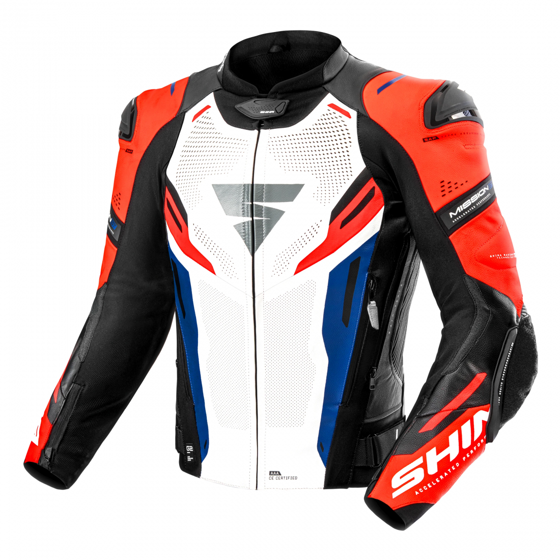 SHIMA MISSION ST Herren-Motorradjacke, fluoreszierend gelb